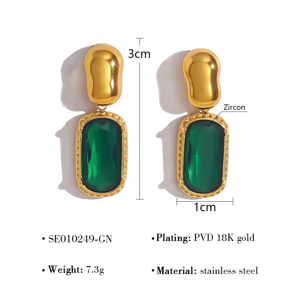 Radiant Luxe CZ Drop Earrings