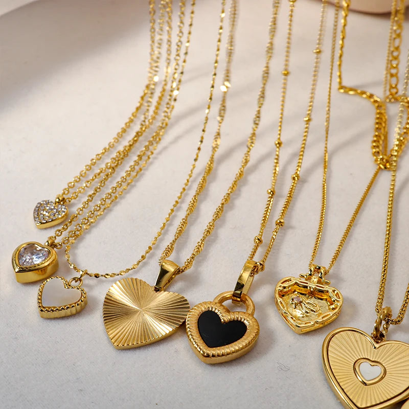Golden Heartline Pendant