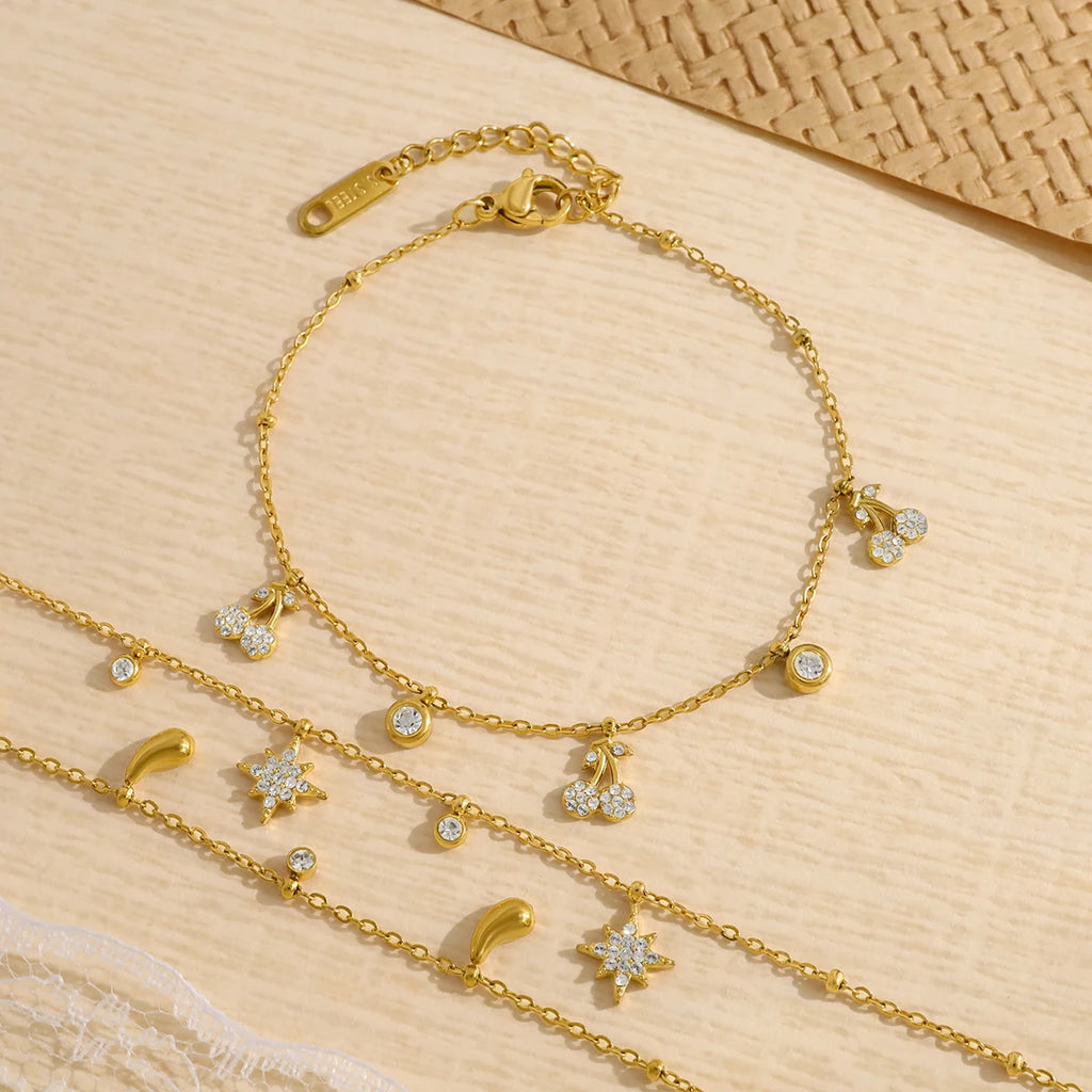 Radiant Gem Charm Bracelet