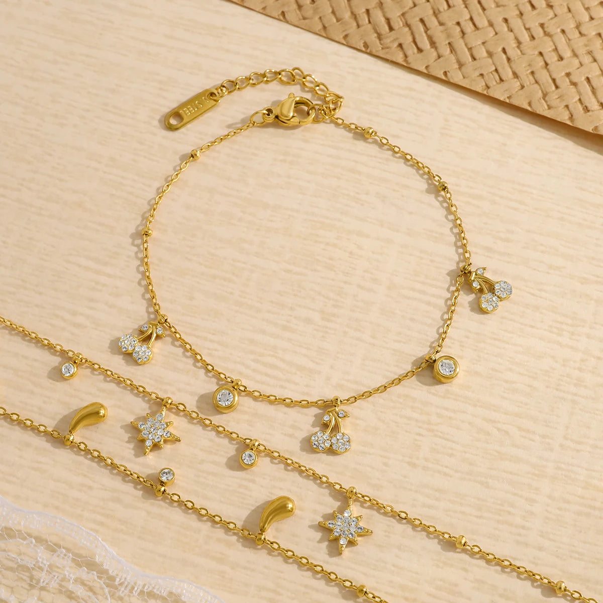 Radiant Gem Charm Bracelet