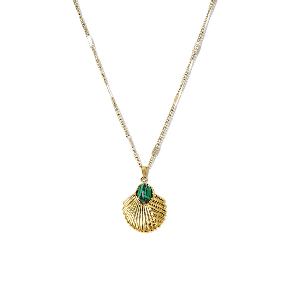 Emerald Echo Pendant Necklace