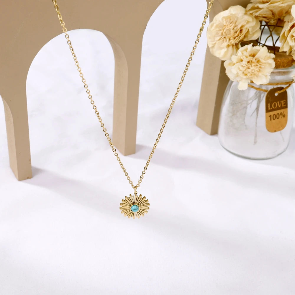 Luxe Prism Natural Stone Choker