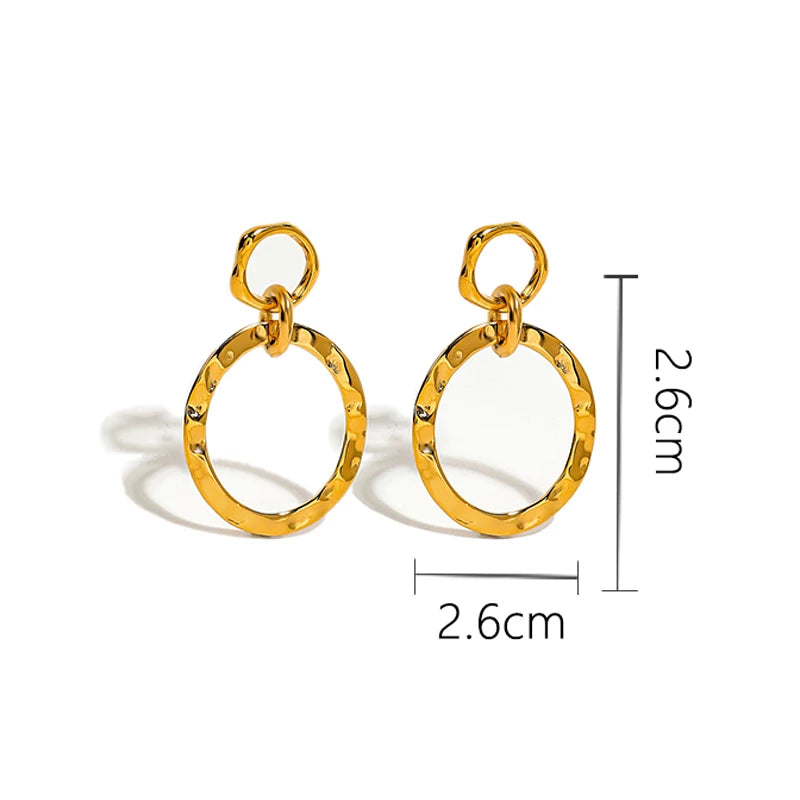 Textured Orbit Earrings