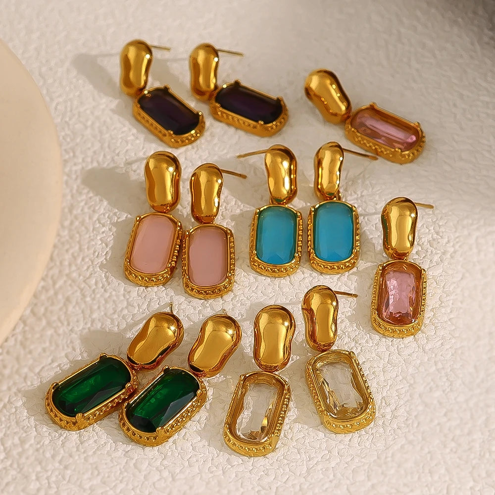 Radiant Luxe CZ Drop Earrings