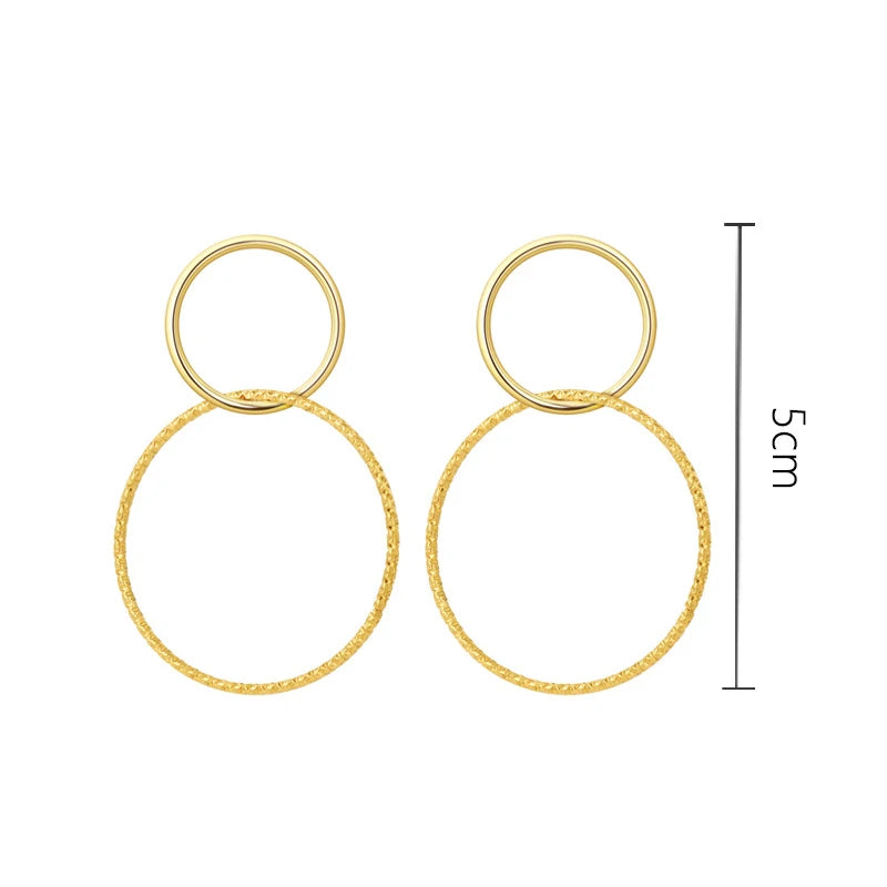 Textured Orbit Earrings