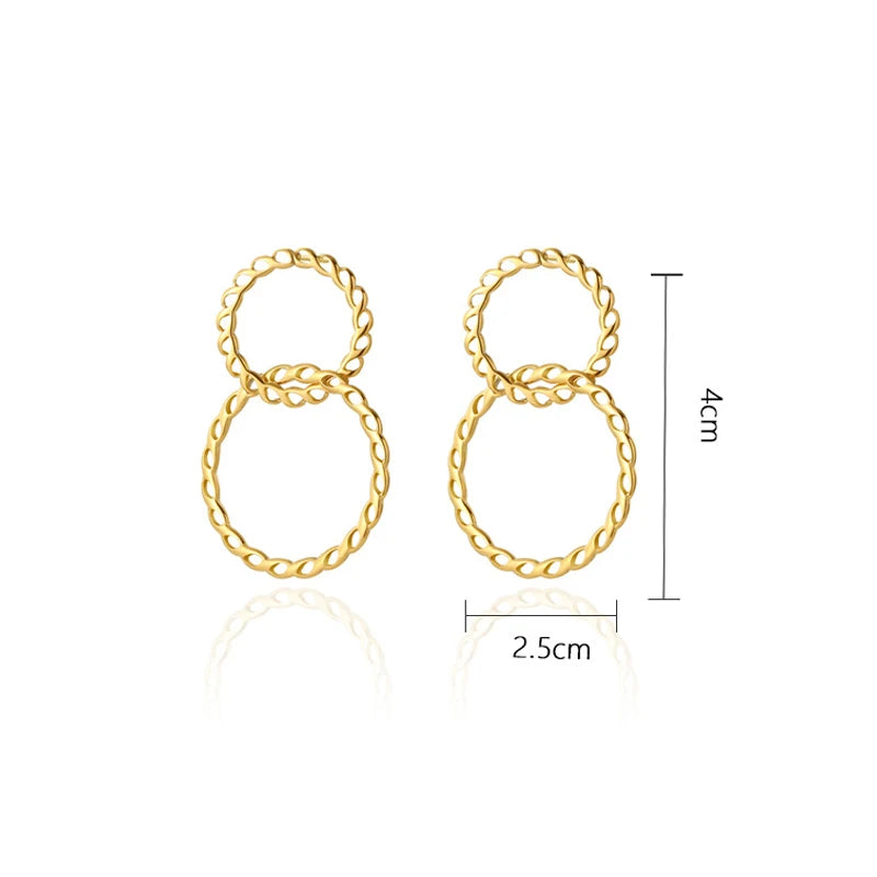 Textured Orbit Earrings