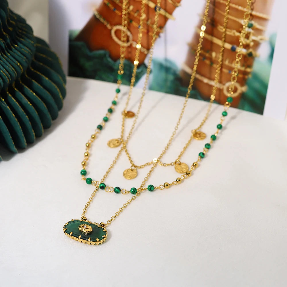 Emerald Drift Necklace