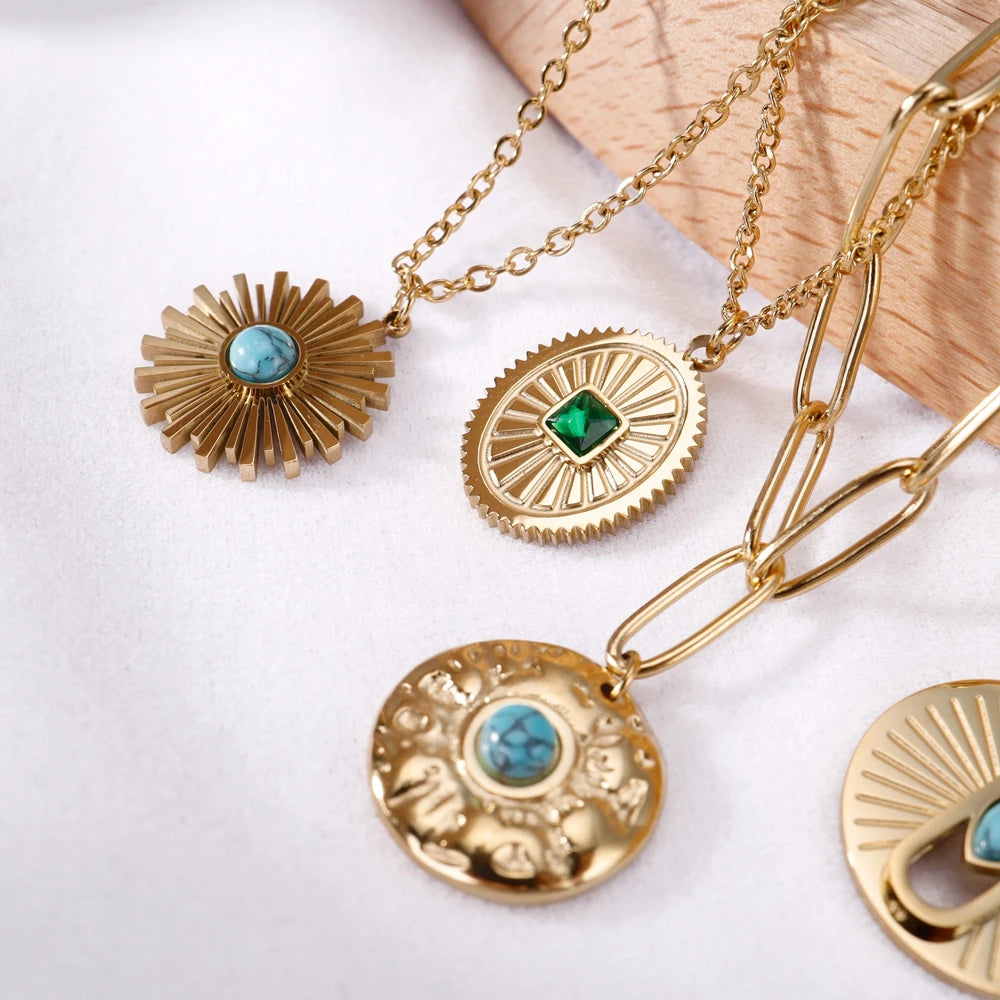 Luxe Prism Natural Stone Choker