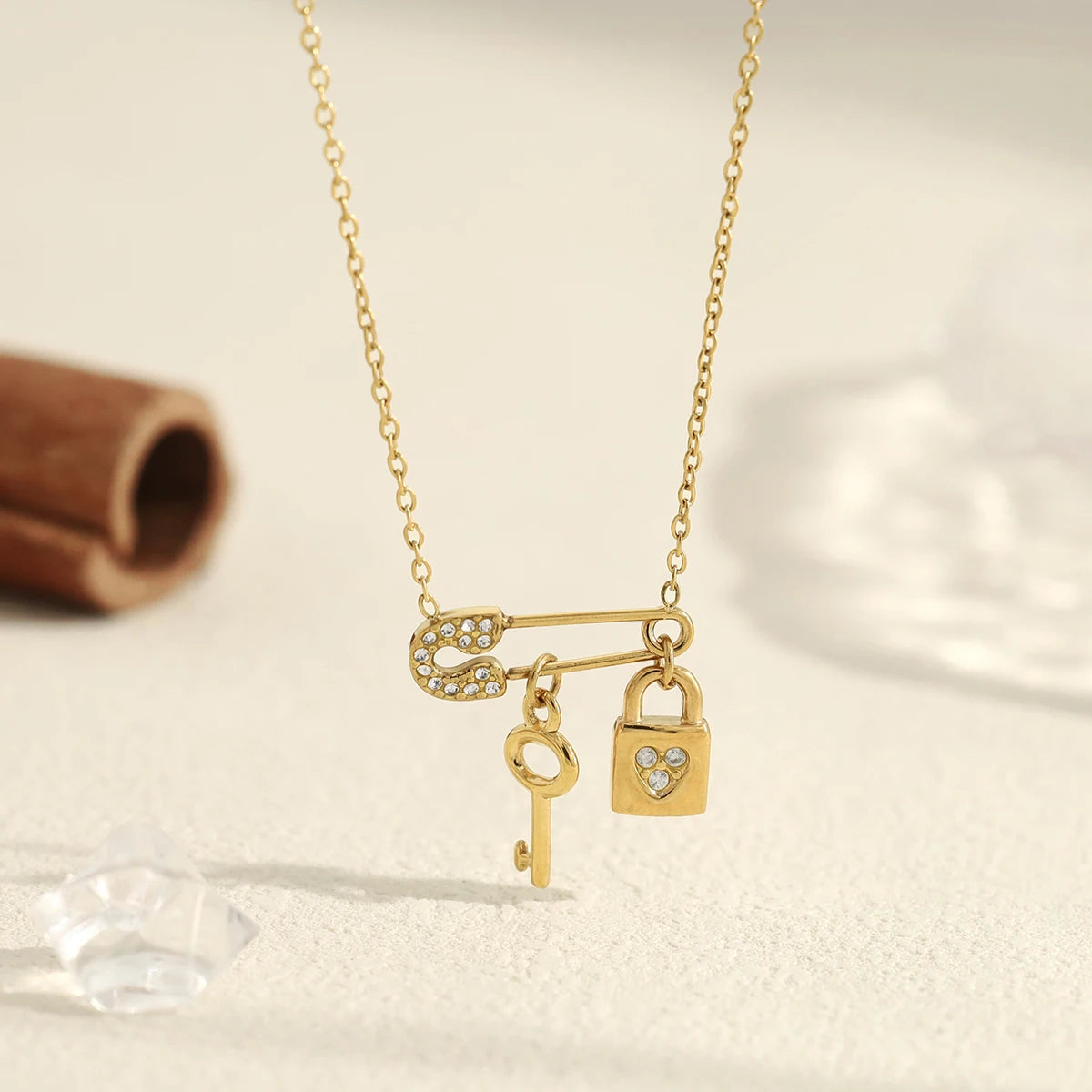 Lock & Luster Pendant Necklace