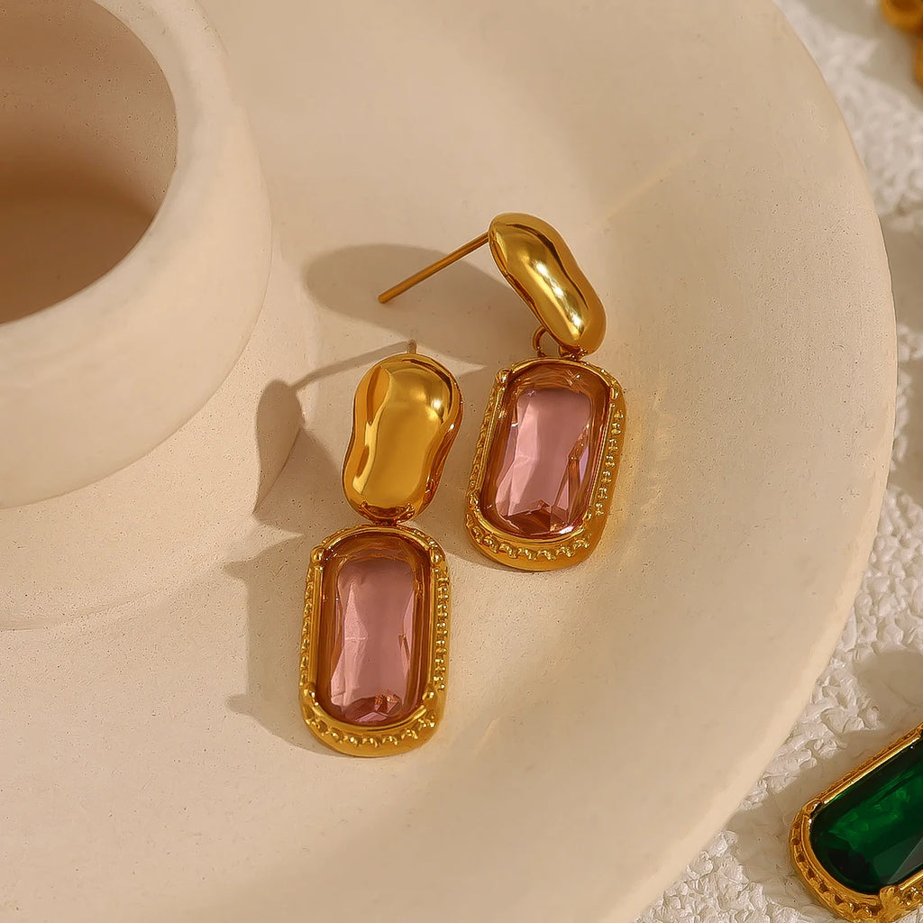 Radiant Luxe CZ Drop Earrings