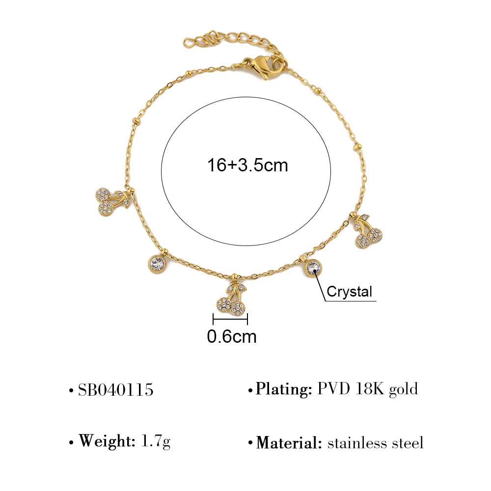 Radiant Gem Charm Bracelet