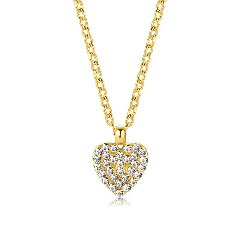 Golden Heartline Pendant