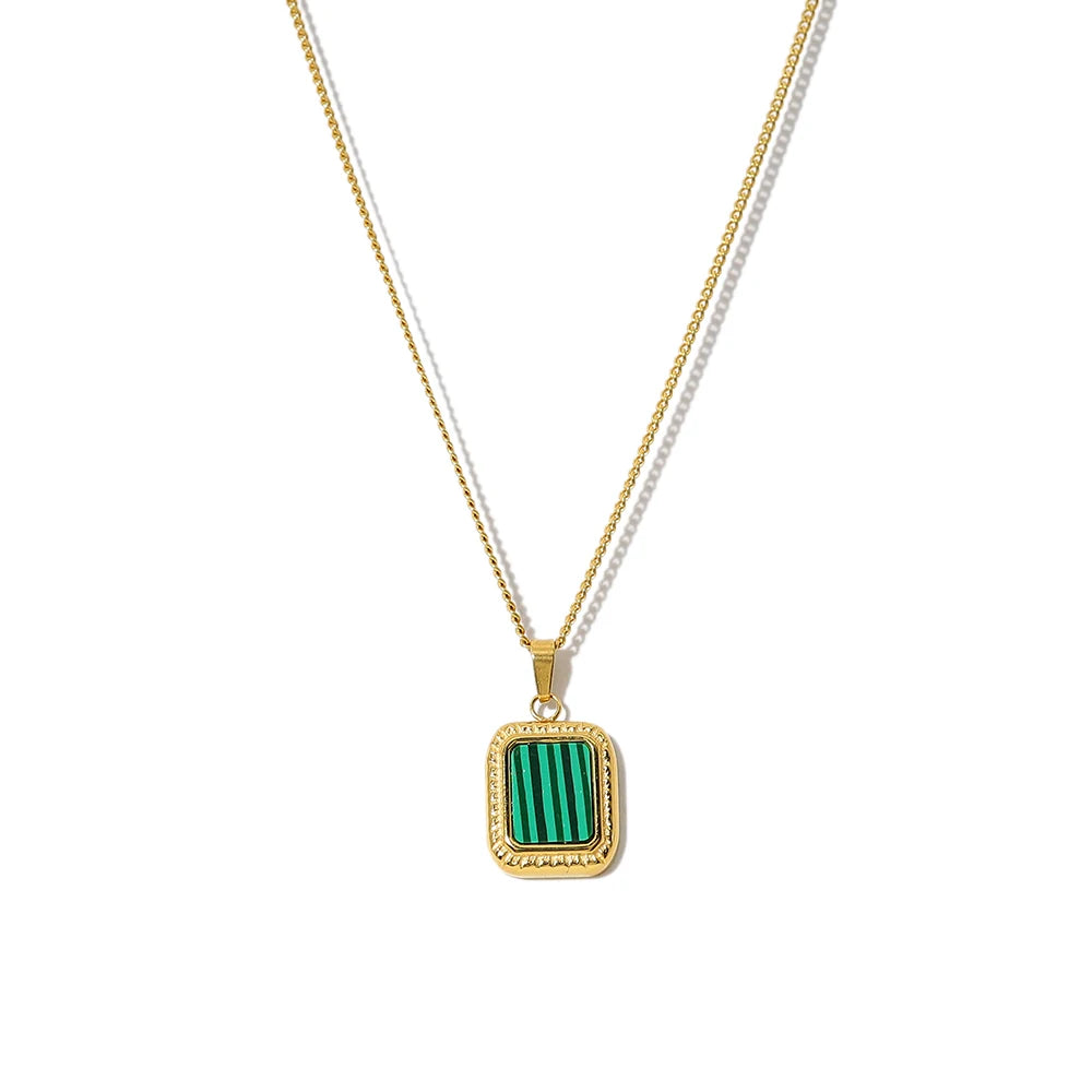 Emerald Echo Pendant Necklace