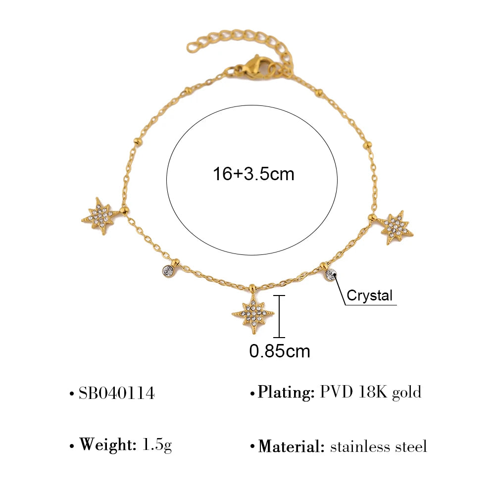 Radiant Gem Charm Bracelet