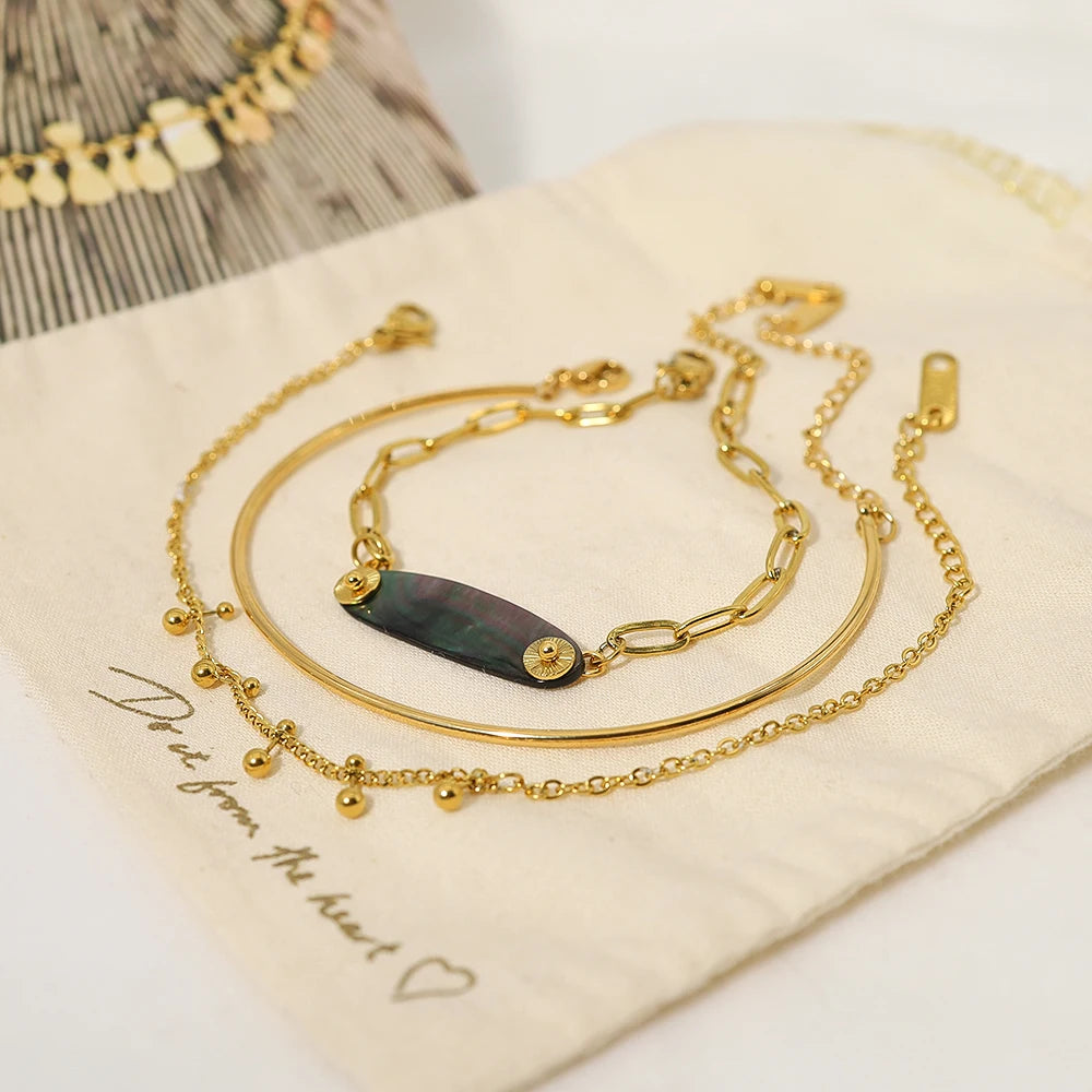 Golden CharmLink Bracelet