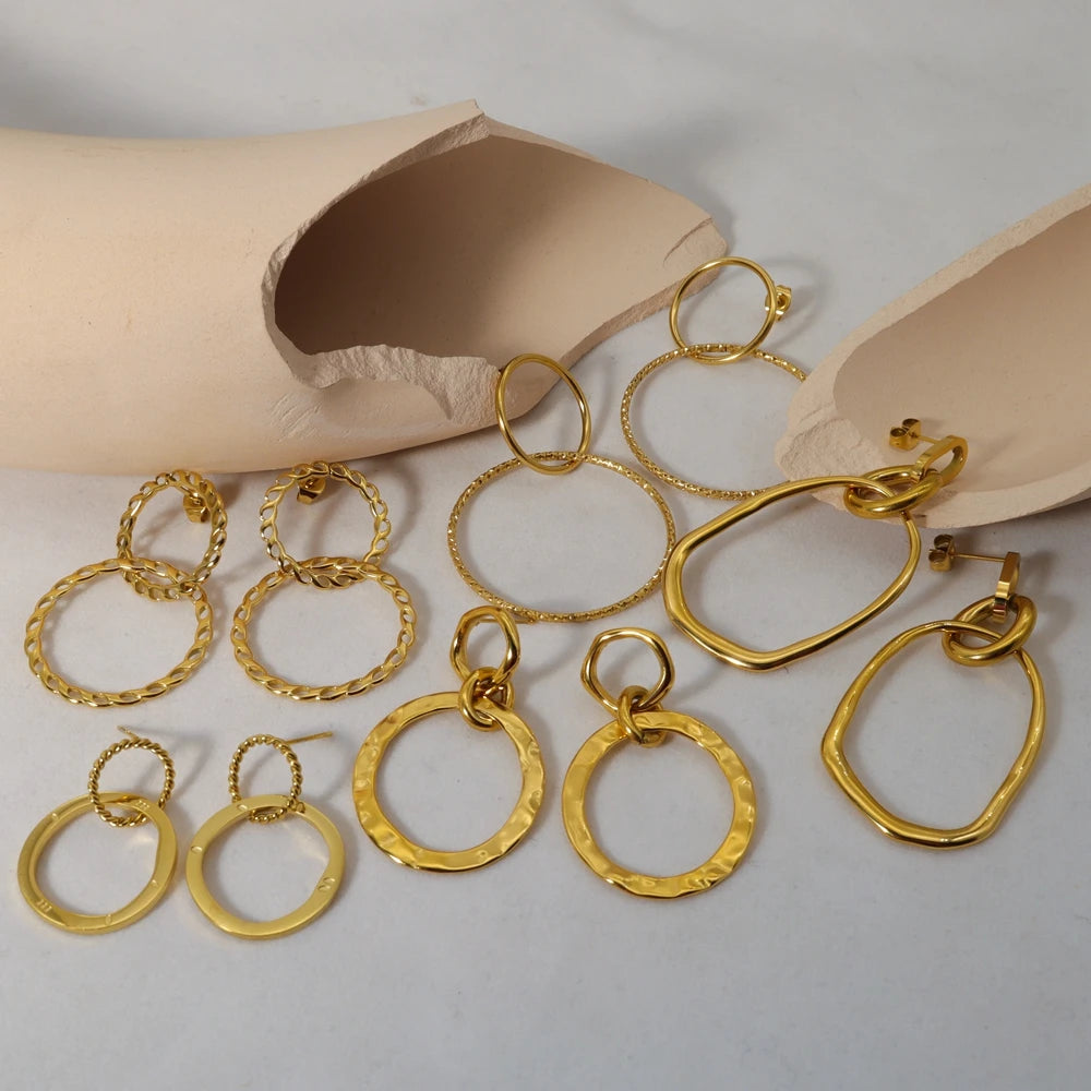 Textured Orbit Earrings