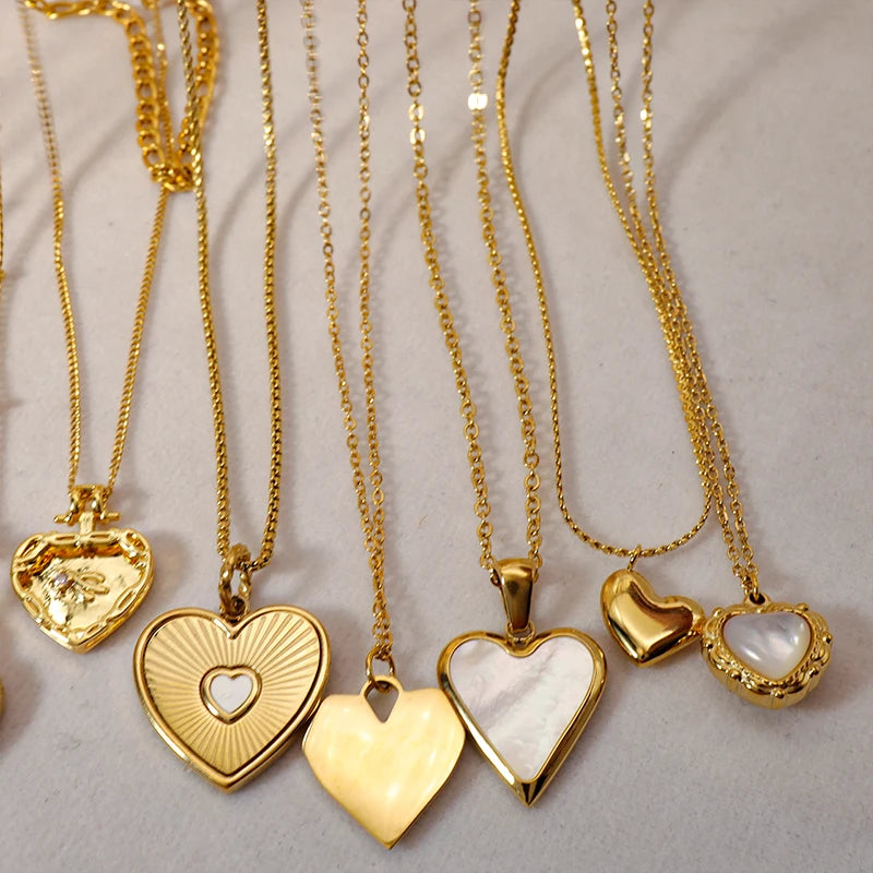 Golden Heartline Pendant