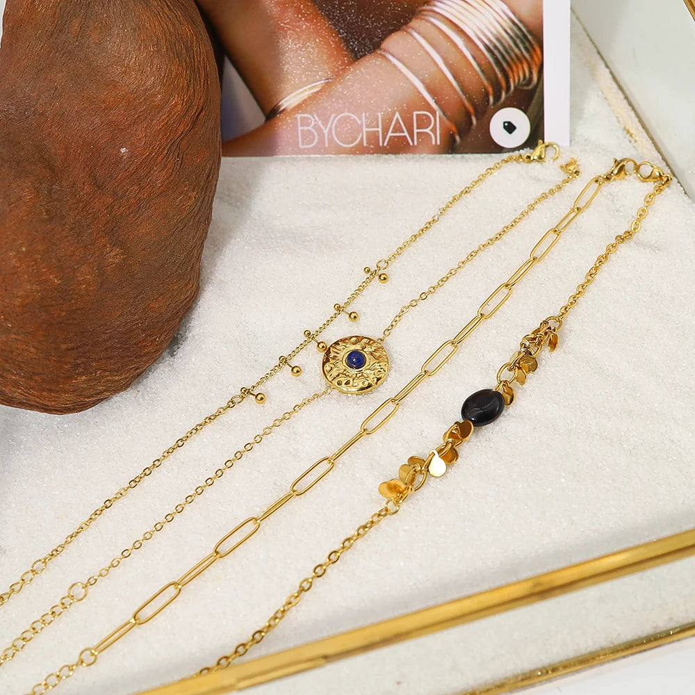 Celestial Stone Charm Bracelet