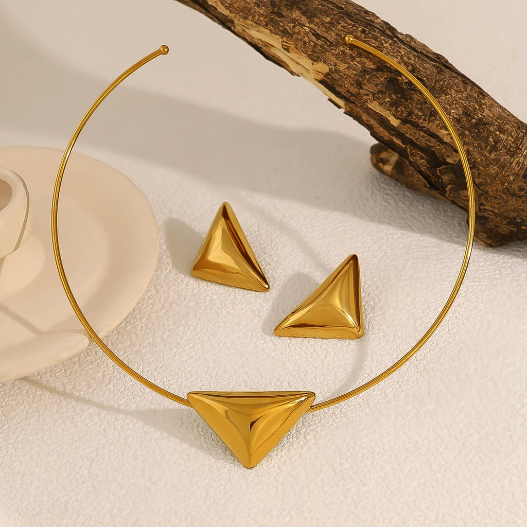 Eclipse Triangle Jewelry Set