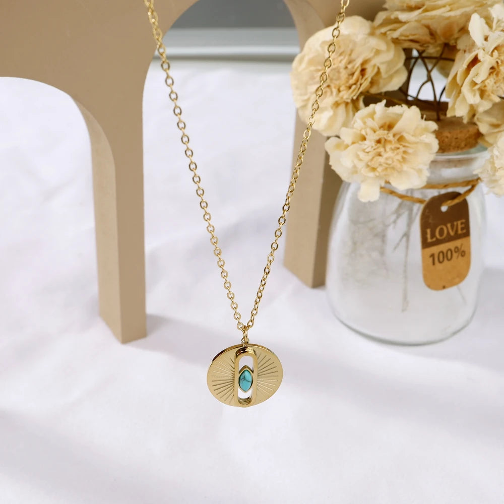 Luxe Prism Natural Stone Choker