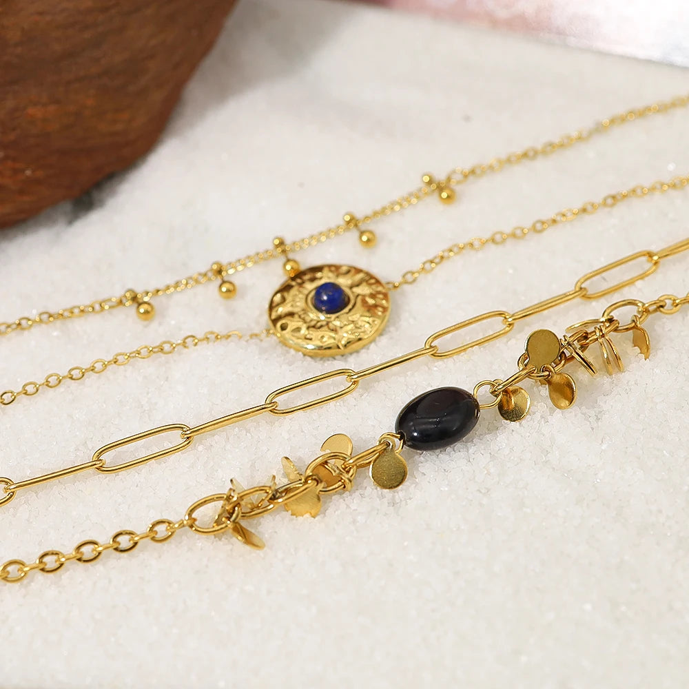 Celestial Stone Charm Bracelet