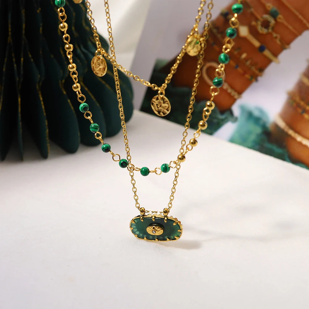 Emerald Drift Necklace