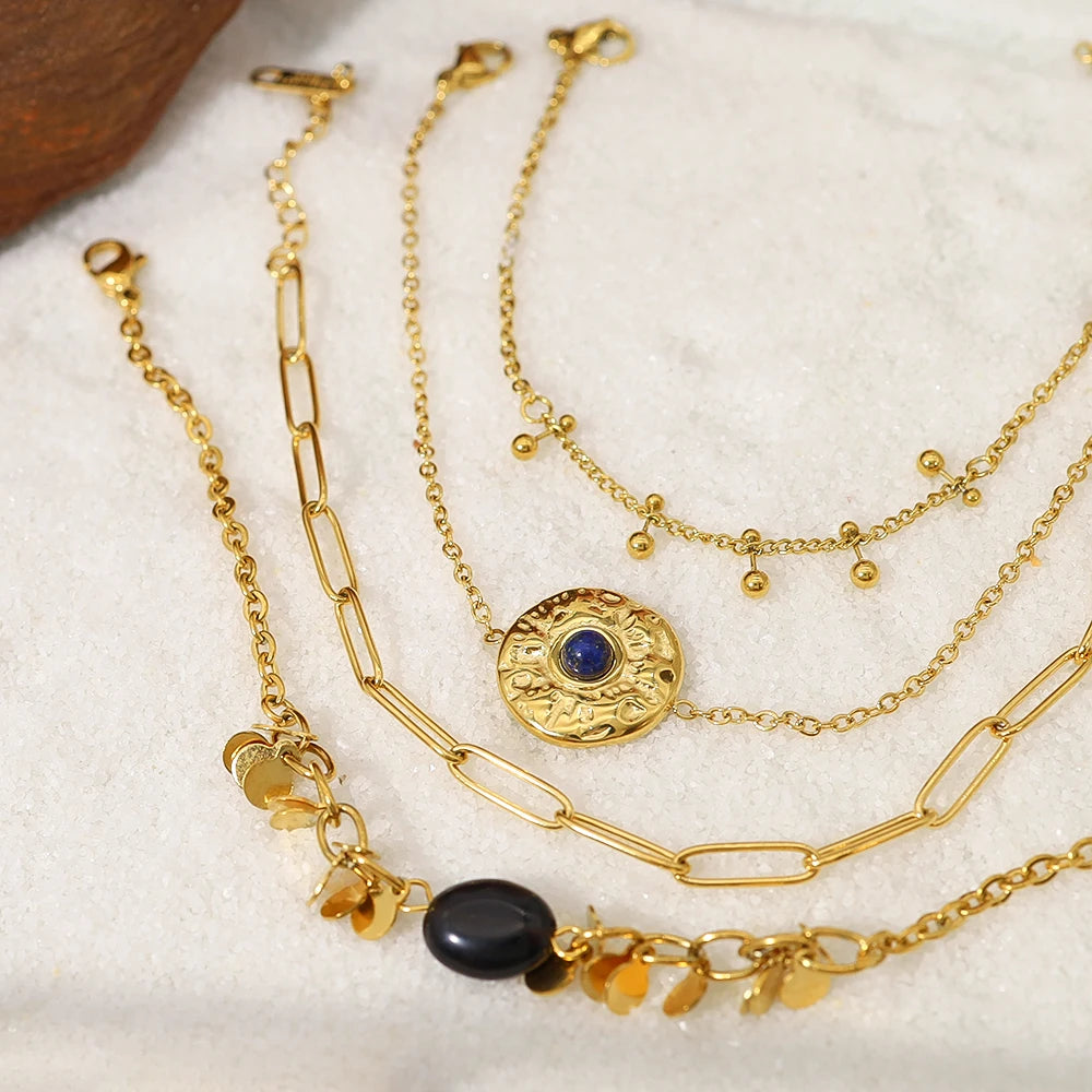 Celestial Stone Charm Bracelet