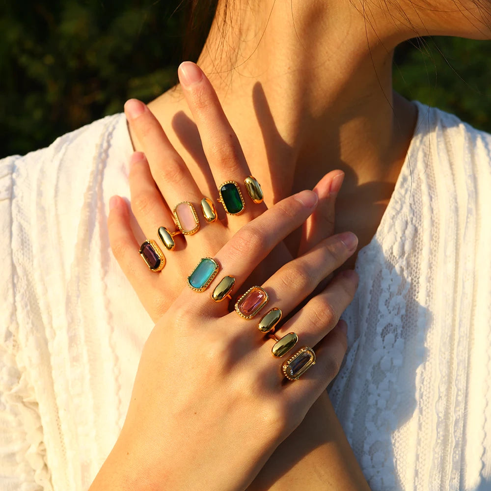 Aurora Gemstone Ring