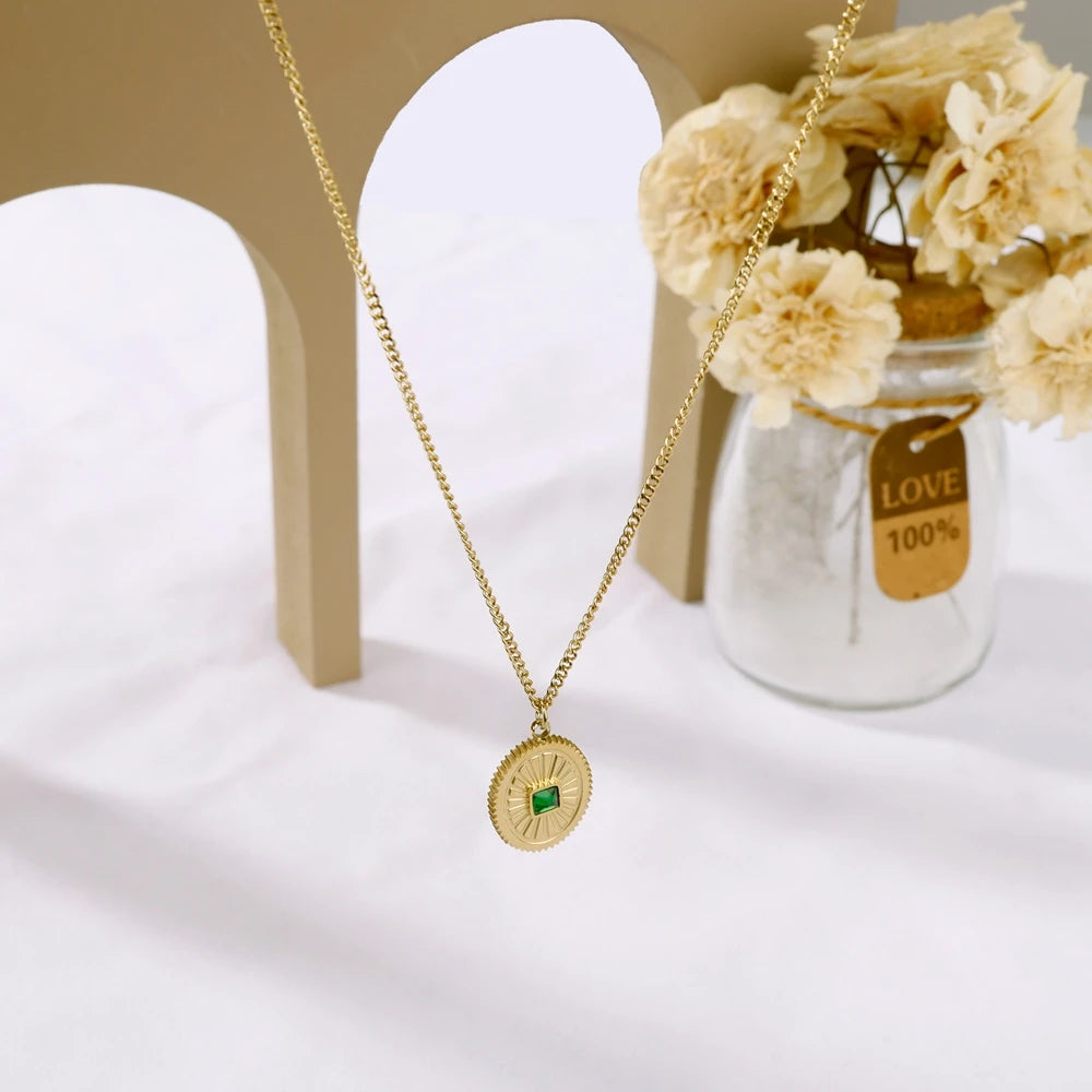 Luxe Prism Natural Stone Choker