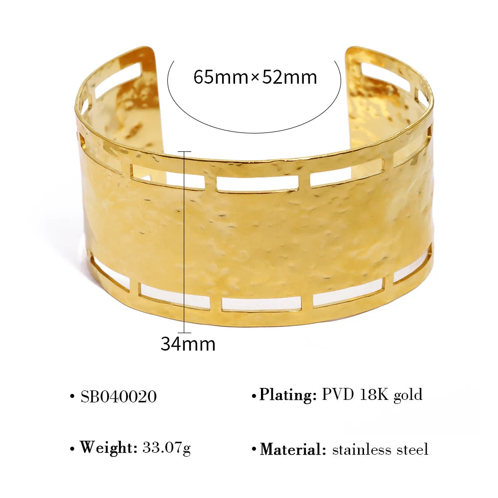 Golden Muse Statement Bangle