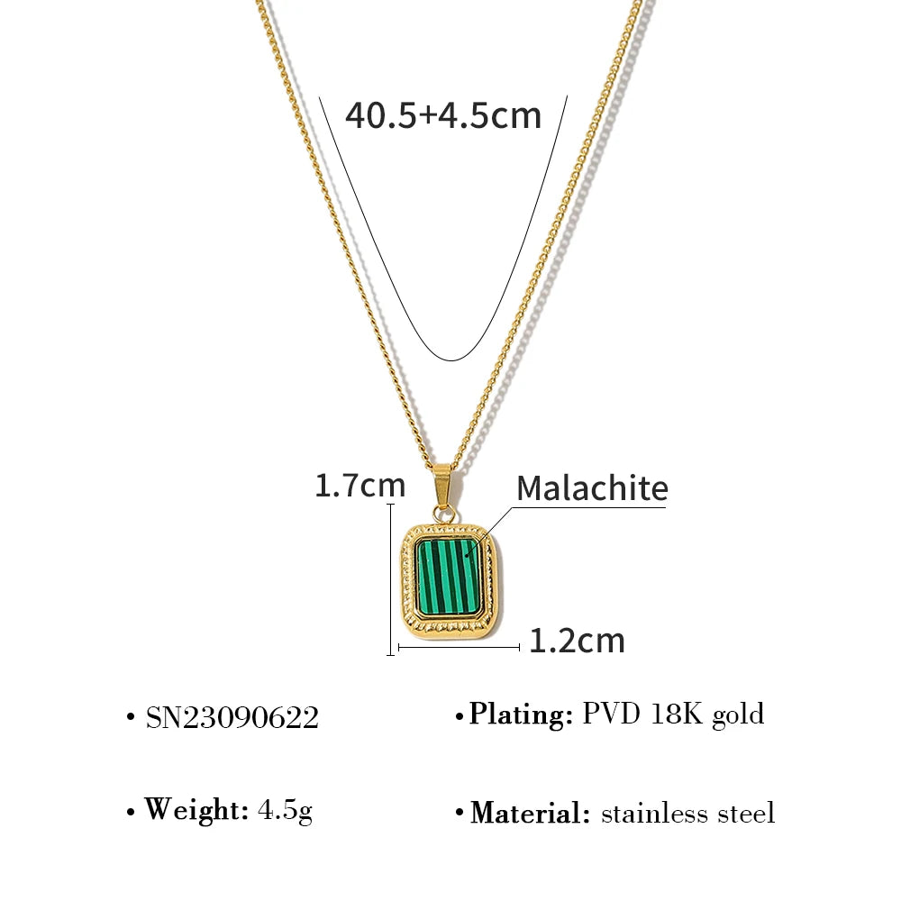 Emerald Echo Pendant Necklace