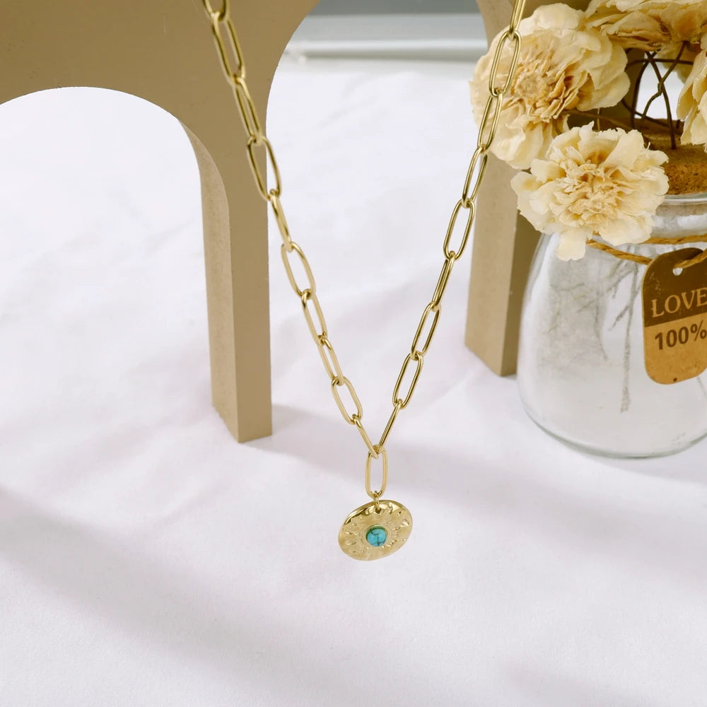 Luxe Prism Natural Stone Choker