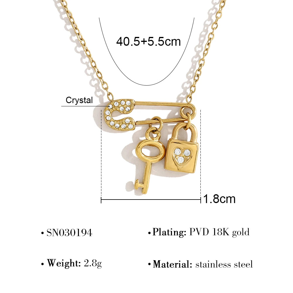 Lock & Luster Pendant Necklace