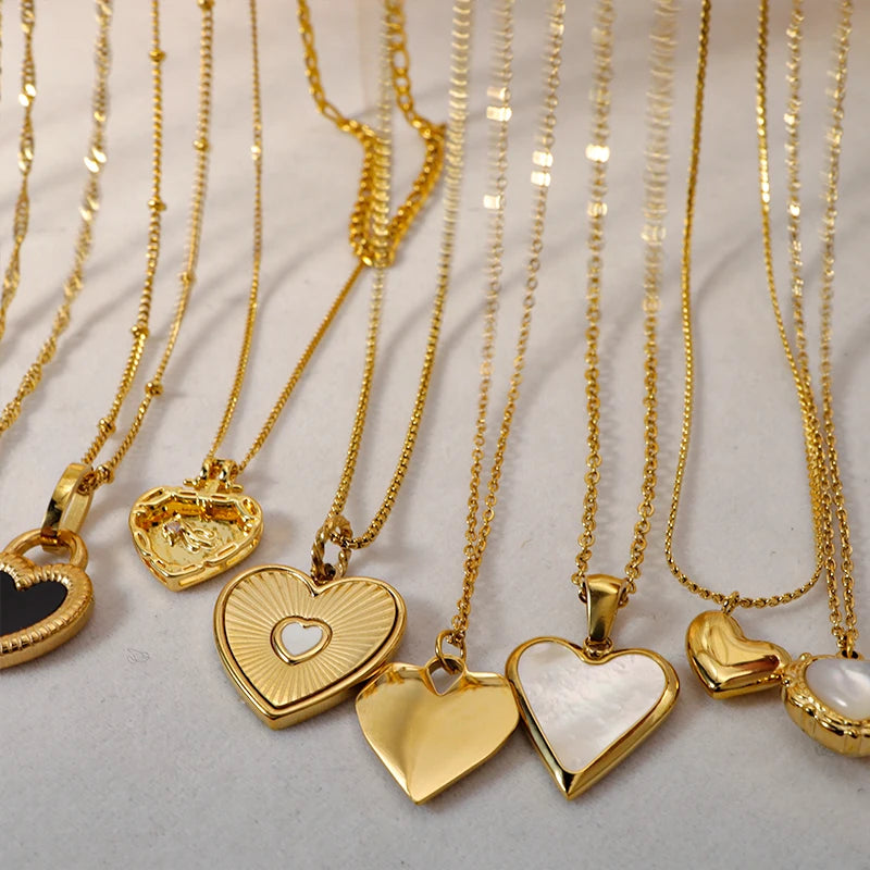 Golden Heartline Pendant