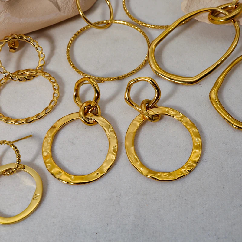 Textured Orbit Earrings