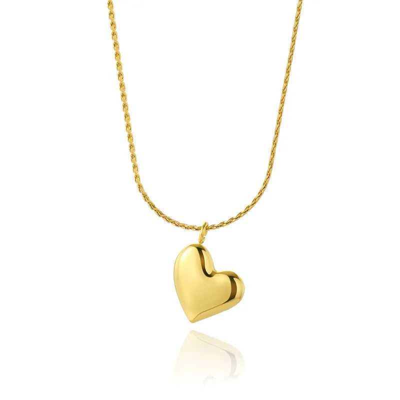 Golden Heartline Pendant