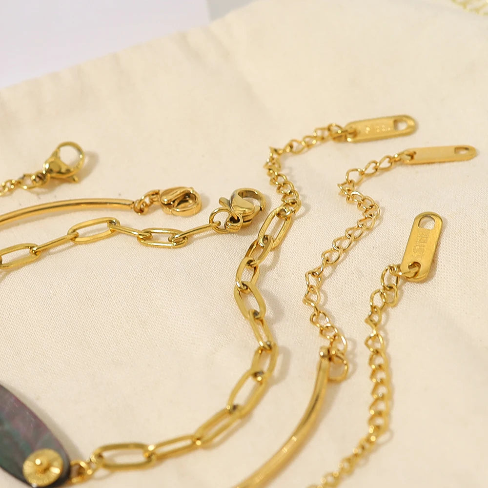 Golden CharmLink Bracelet