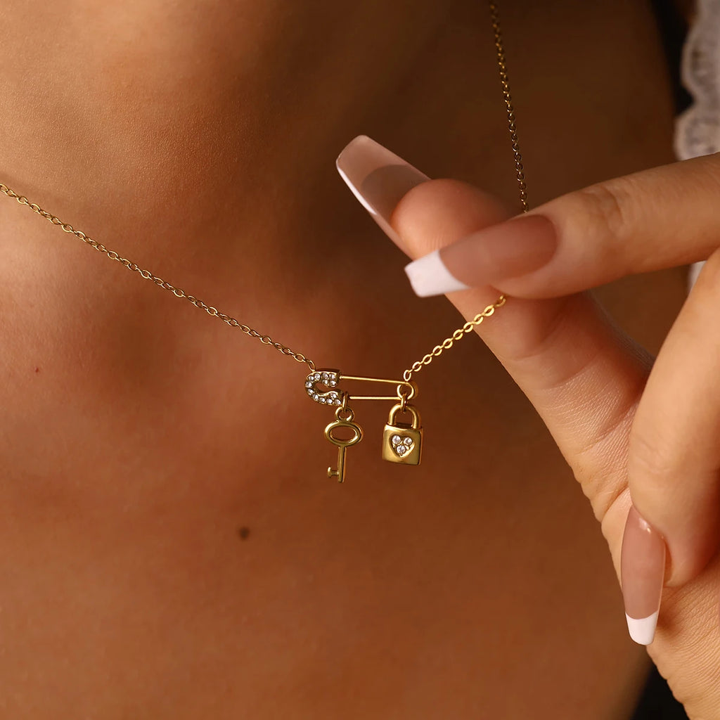 Lock & Luster Pendant Necklace