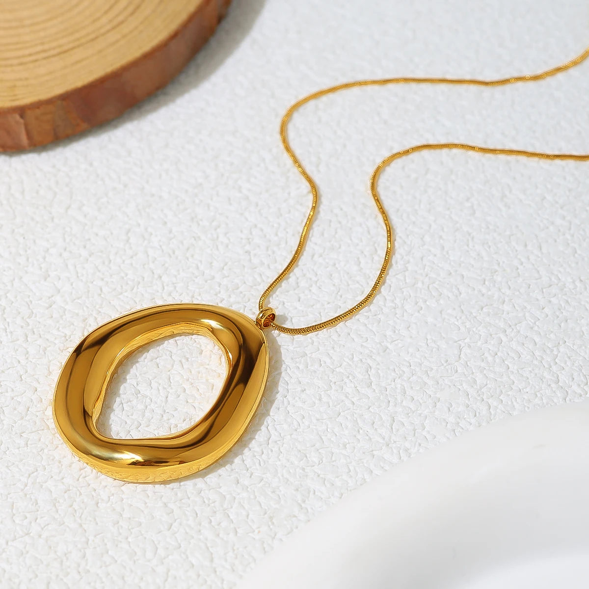 Golden Ripple Pendant