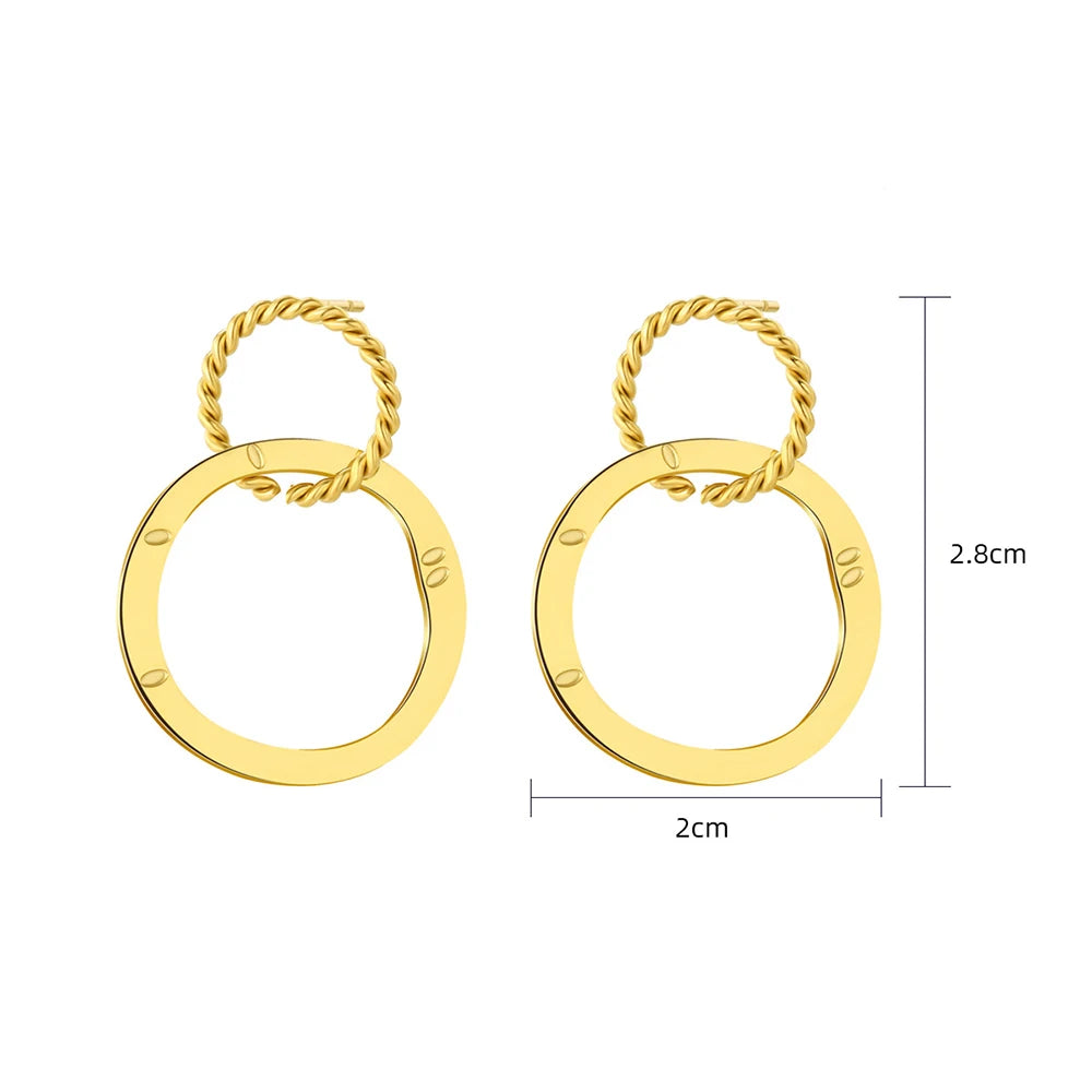 Textured Orbit Earrings